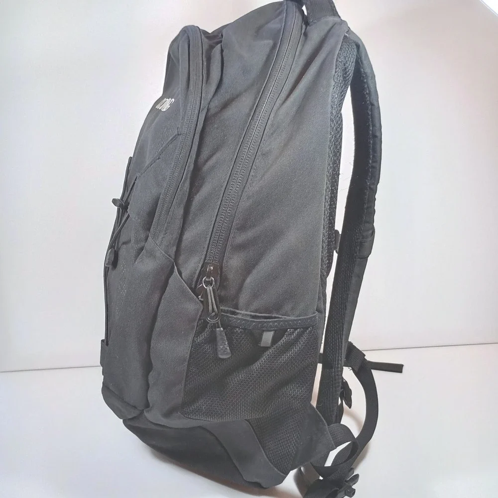 The North Face Groundwork Backpack Black FlexVent Laptop Bag Embroidered Corning